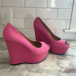 Steve Madden Pink wedges